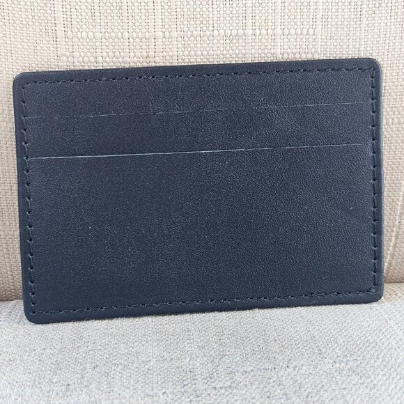 Leather Card Holder Handmade Black Genuine Leather Cardholder Handmade - Picture 5 of 11